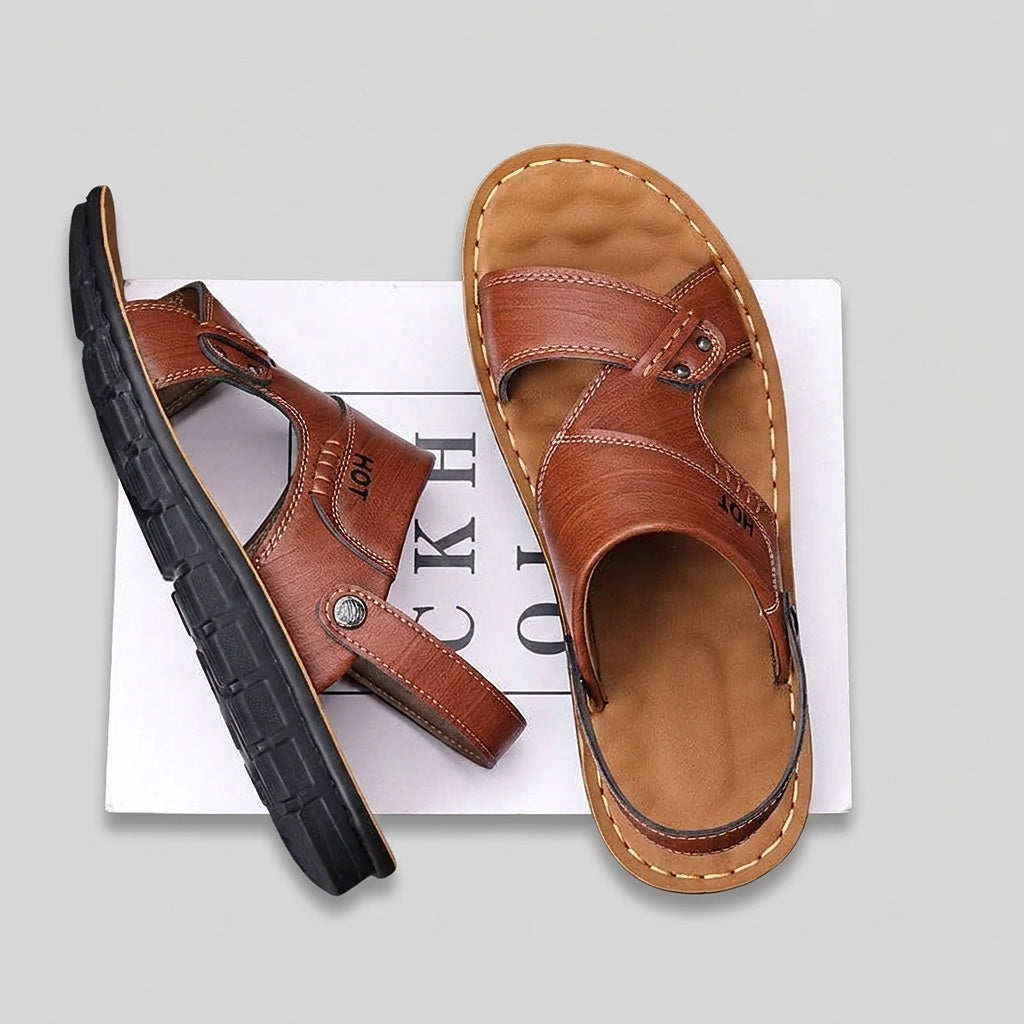 Men’s Casual Sandals with Adjustable Heel Strap