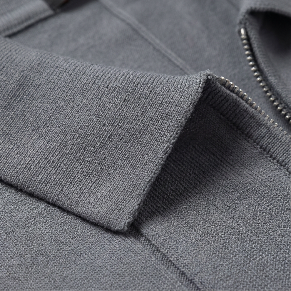 Men's Stylish Quarter-Zip Polo | Casual