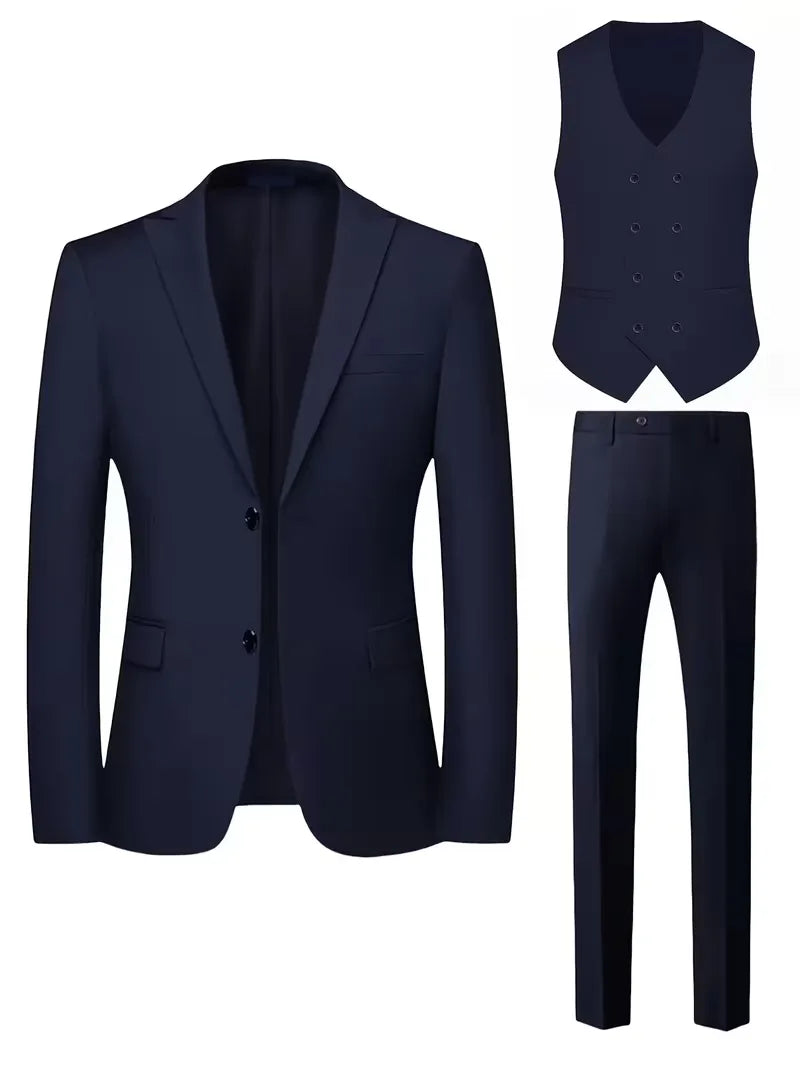 Men's Stylish Slim Fit Suit Set | Double-Breasted