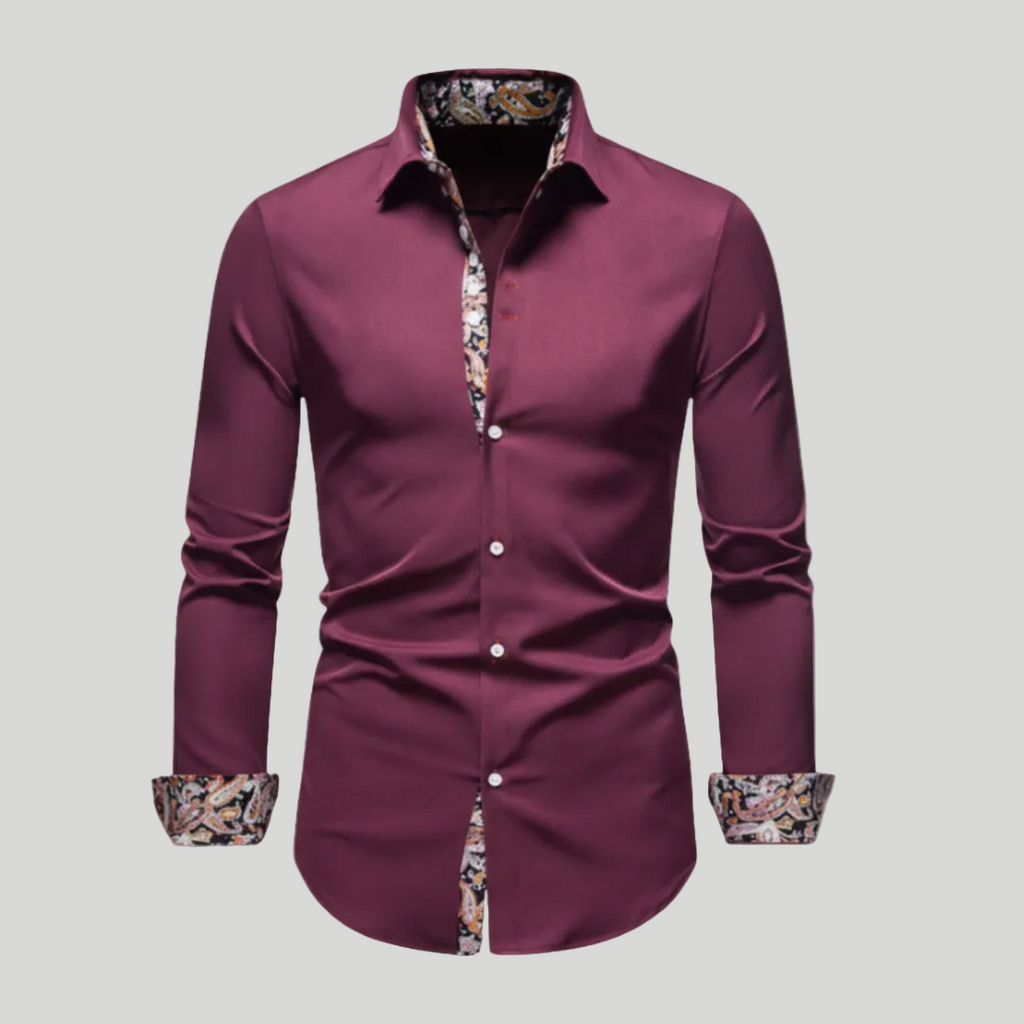 Classic Pattern Trim Shirt