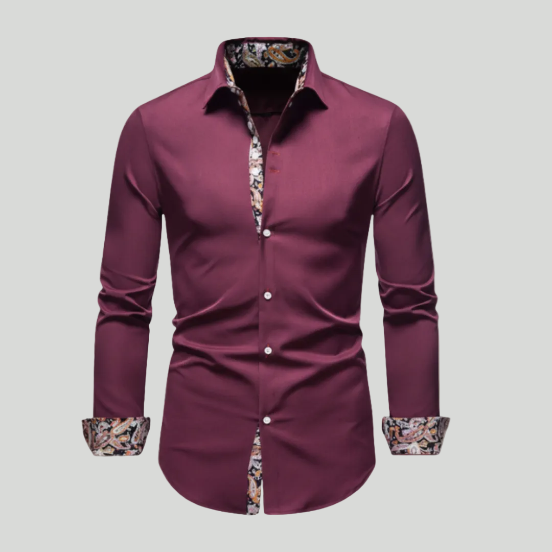 Classic Pattern Trim Shirt
