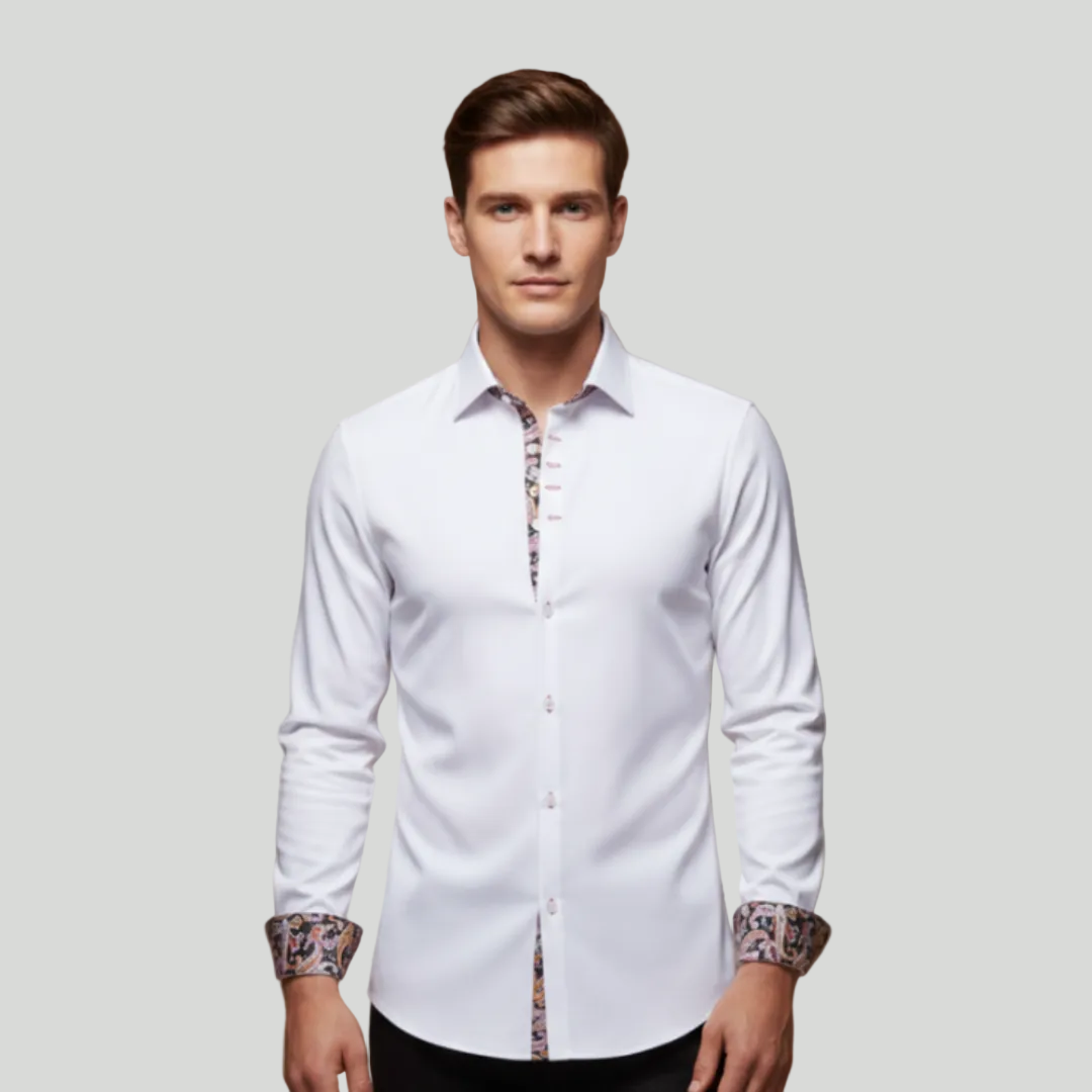Classic Pattern Trim Shirt