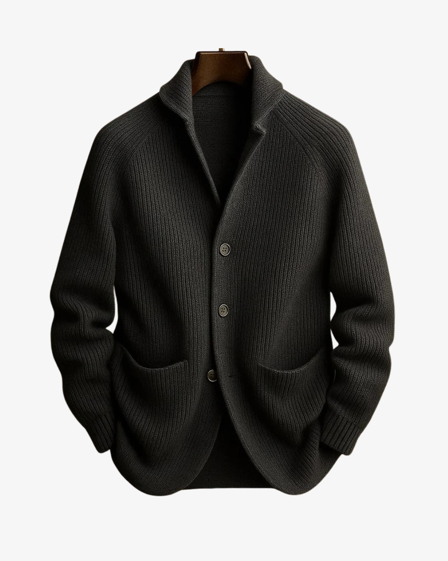 Men's Cardigan Sweater Open Front Long Sleeve Relaxed Fit Layering