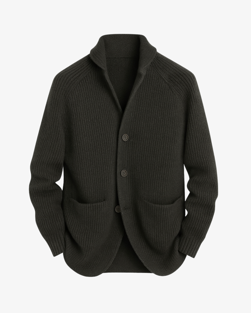 Men's Cardigan Sweater Open Front Long Sleeve Relaxed Fit Layering
