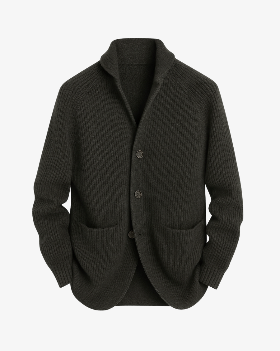 Men's Cardigan Sweater Open Front Long Sleeve Relaxed Fit Layering