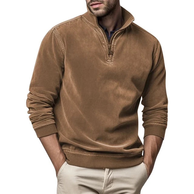 Men's Leisure Jumper Zip-Up Long Sleeve Casual Layering
