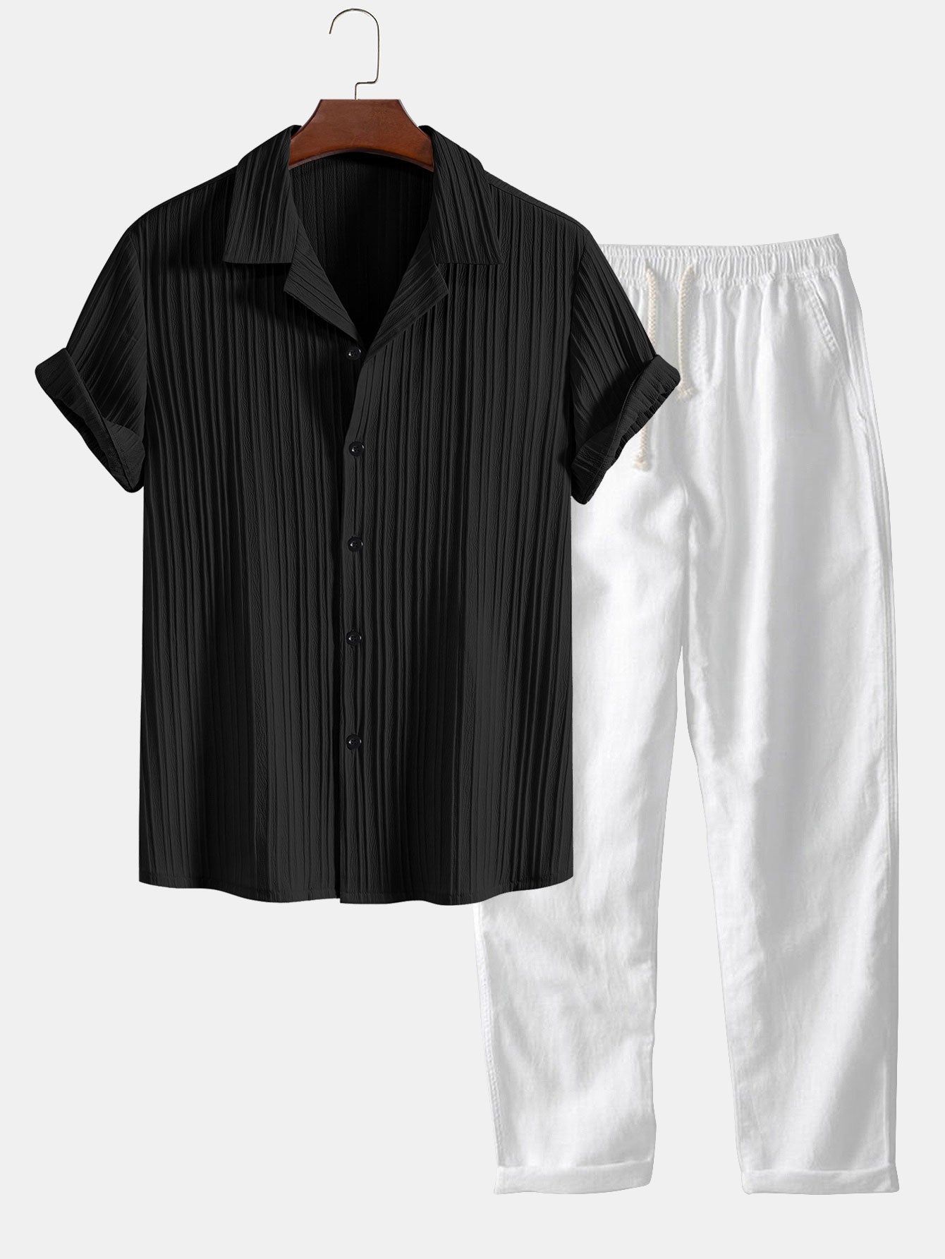 Men's Casual Short-Sleeved Set | Relaxed