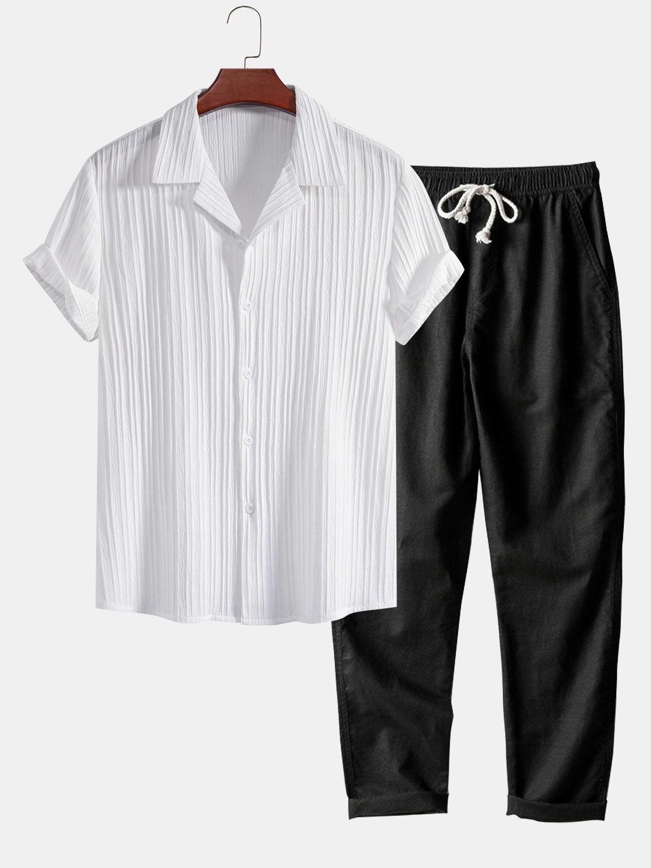 Men's Casual Short-Sleeved Set | Relaxed