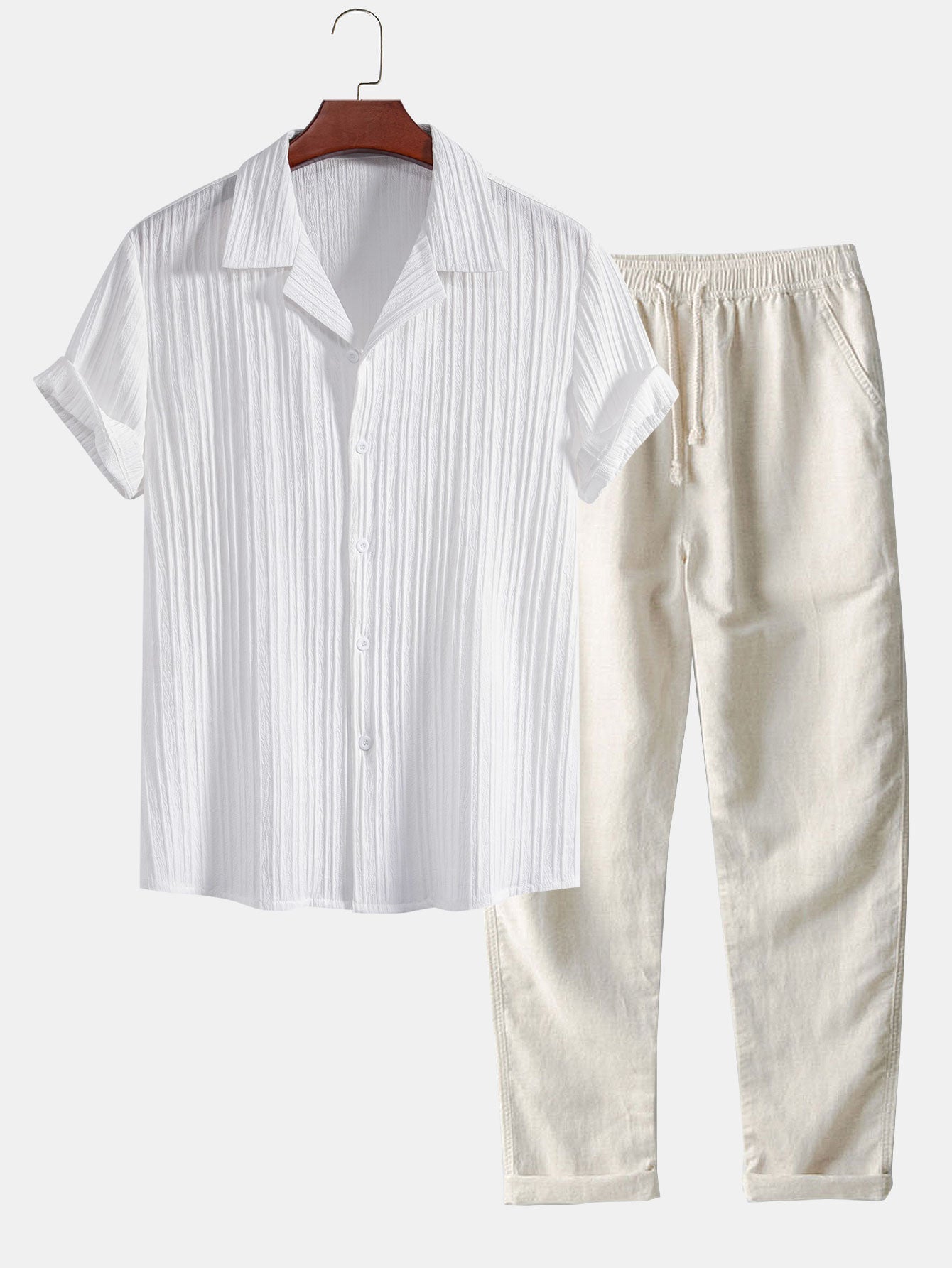 Men's Casual Short-Sleeved Set | Relaxed
