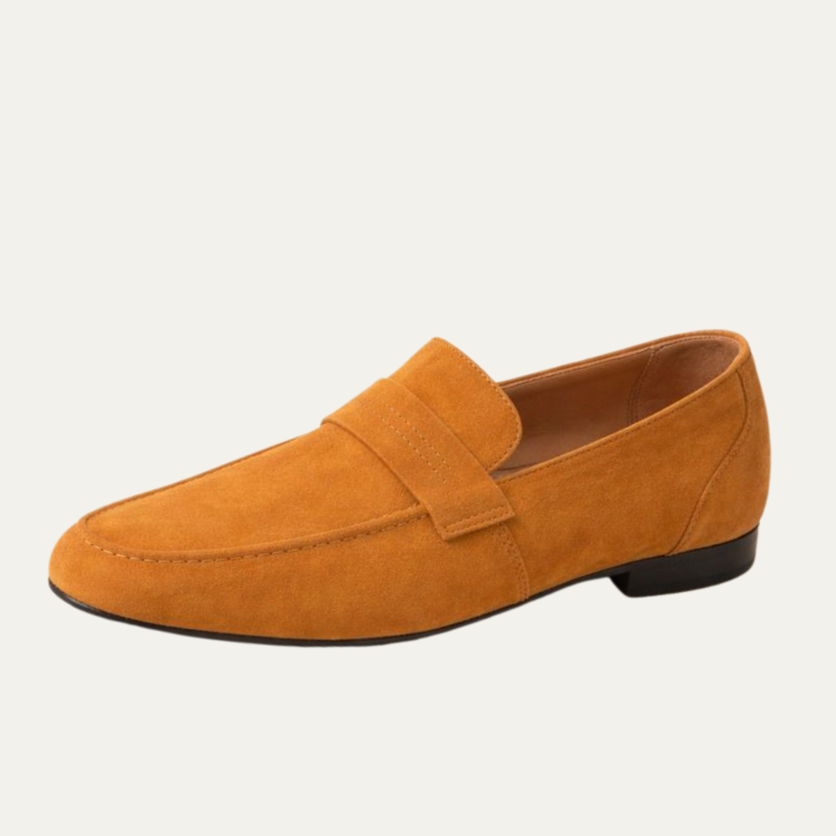 Men's Suede Loafers Slip-On Round Toe Moccasin Smart-Casual Office Formal Casual Everyday Versatile Leather-Look Footwear