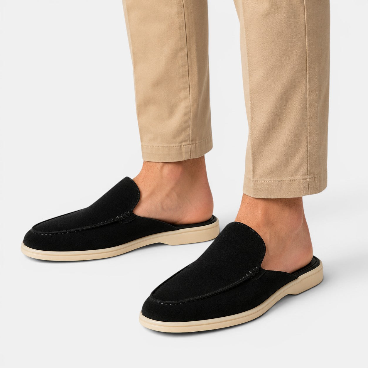 Men's Casual Suede Mules | Stylish