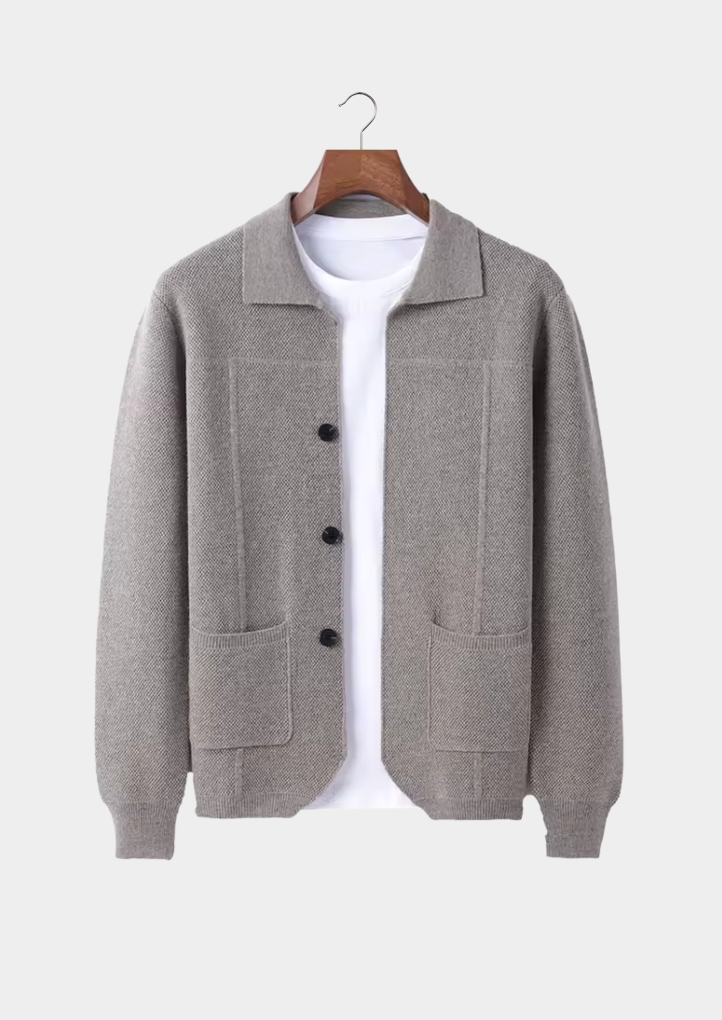 Men's Button-Up Overshirt Relaxed Fit Long Sleeve Classic Casual Everyday