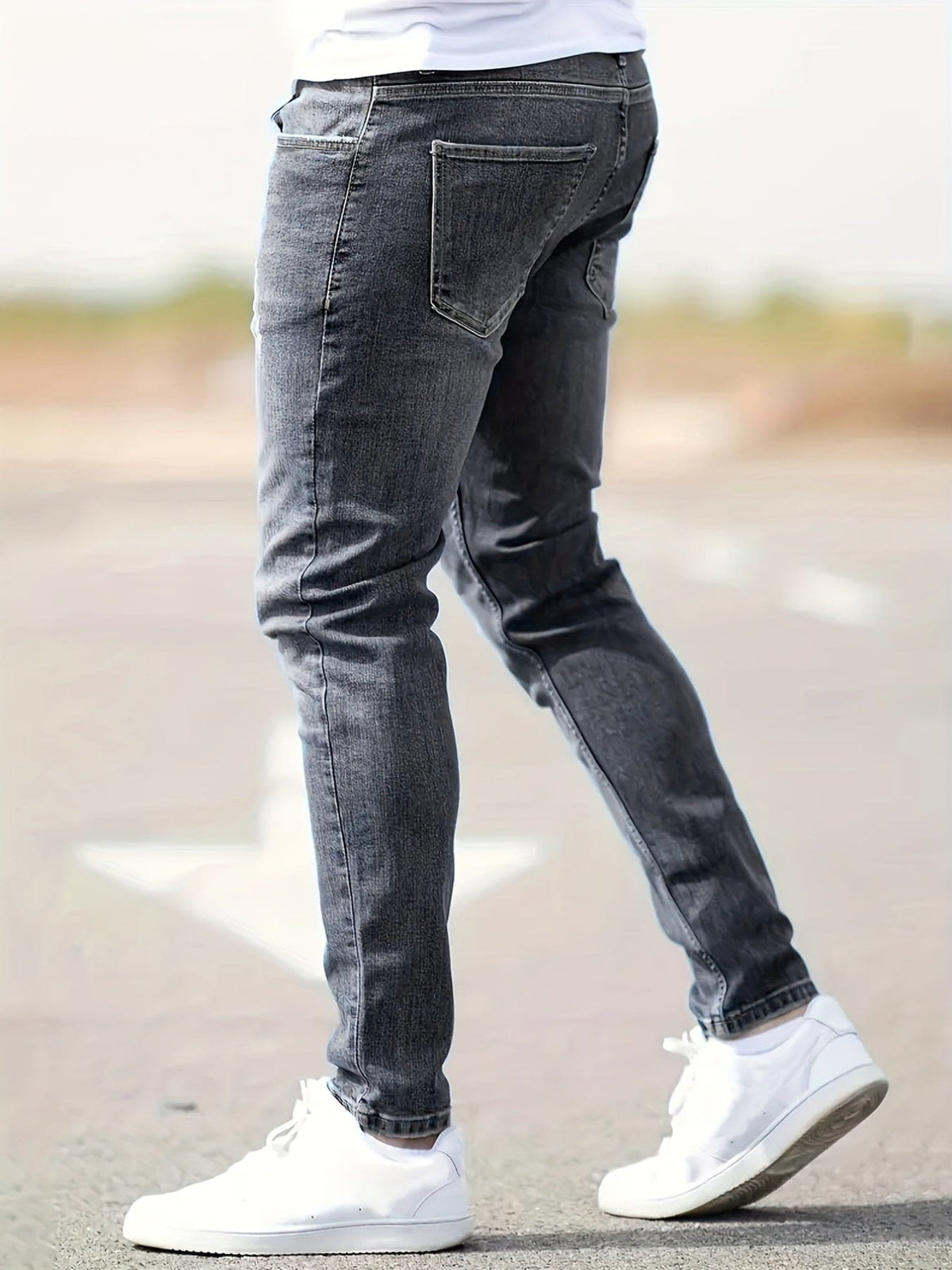 Men's Comfort Fit Jeans Classic Straight Leg Everyday Casual Wear