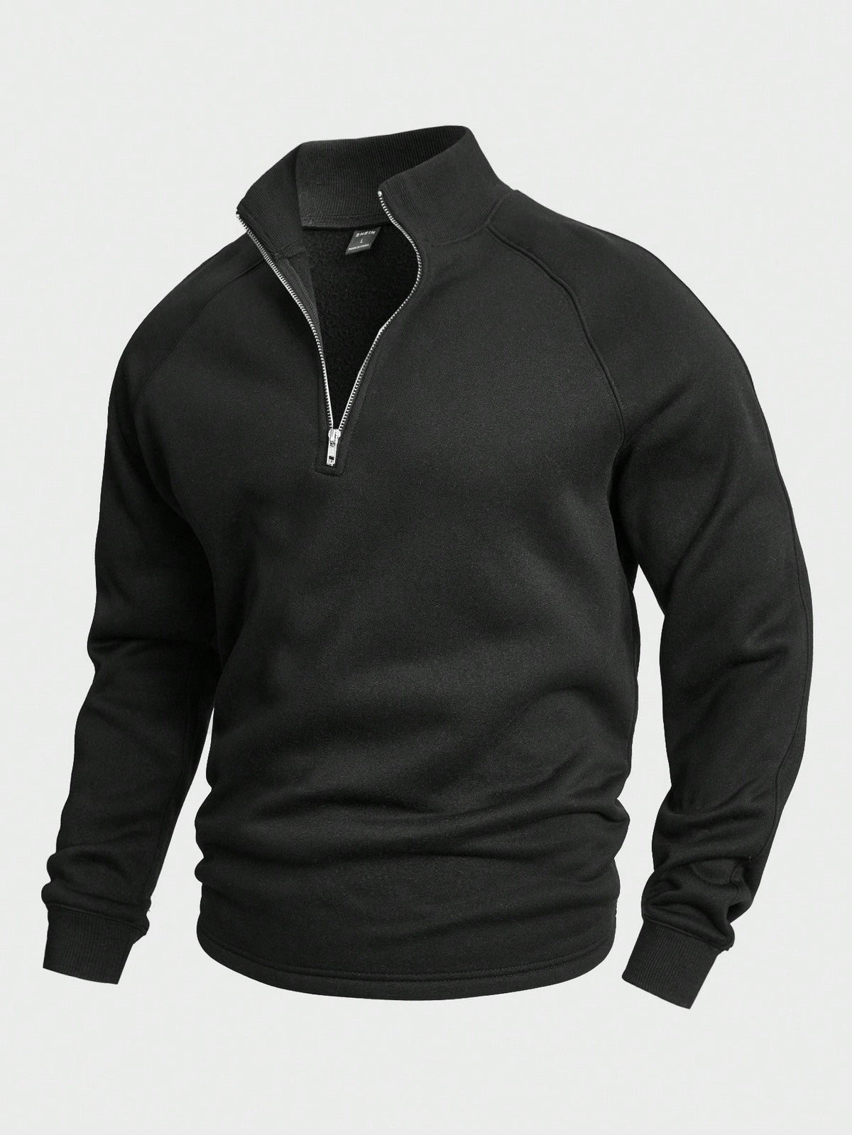 Men's Stylish Sweater Zip Closure High Collar Modern Fit Casual Wear