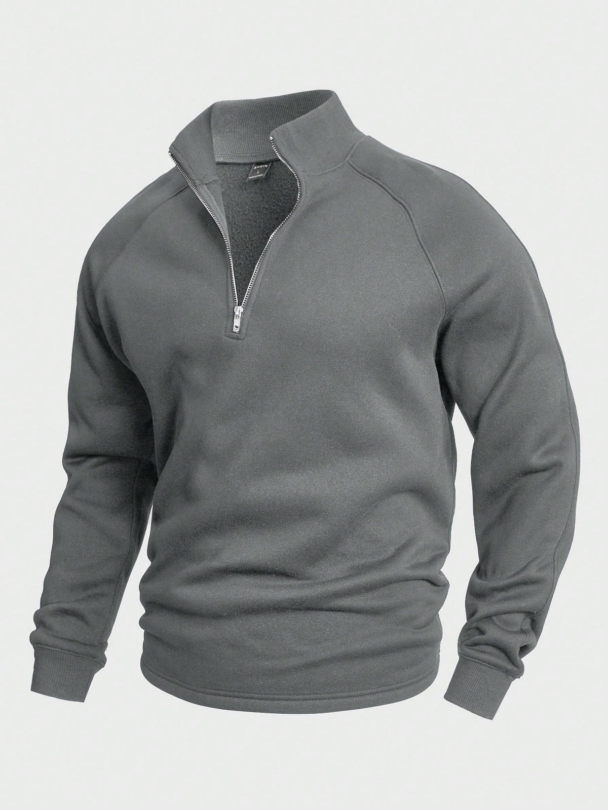 Men's Stylish Sweater Zip Closure High Collar Modern Fit Casual Wear