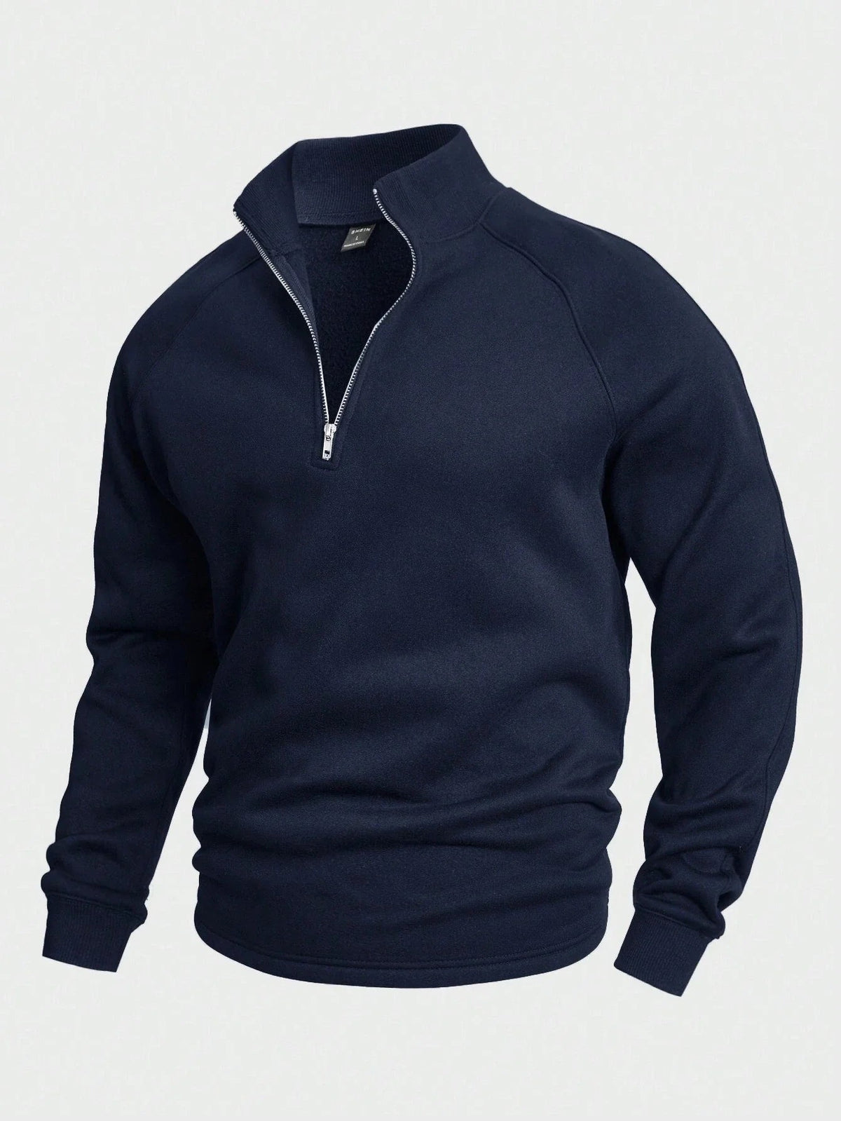 Men's Stylish Sweater Zip Closure High Collar Modern Fit Casual Wear