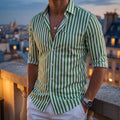 Men’s Stylish Long Sleeved Blue Stripe Shirt | Casual
