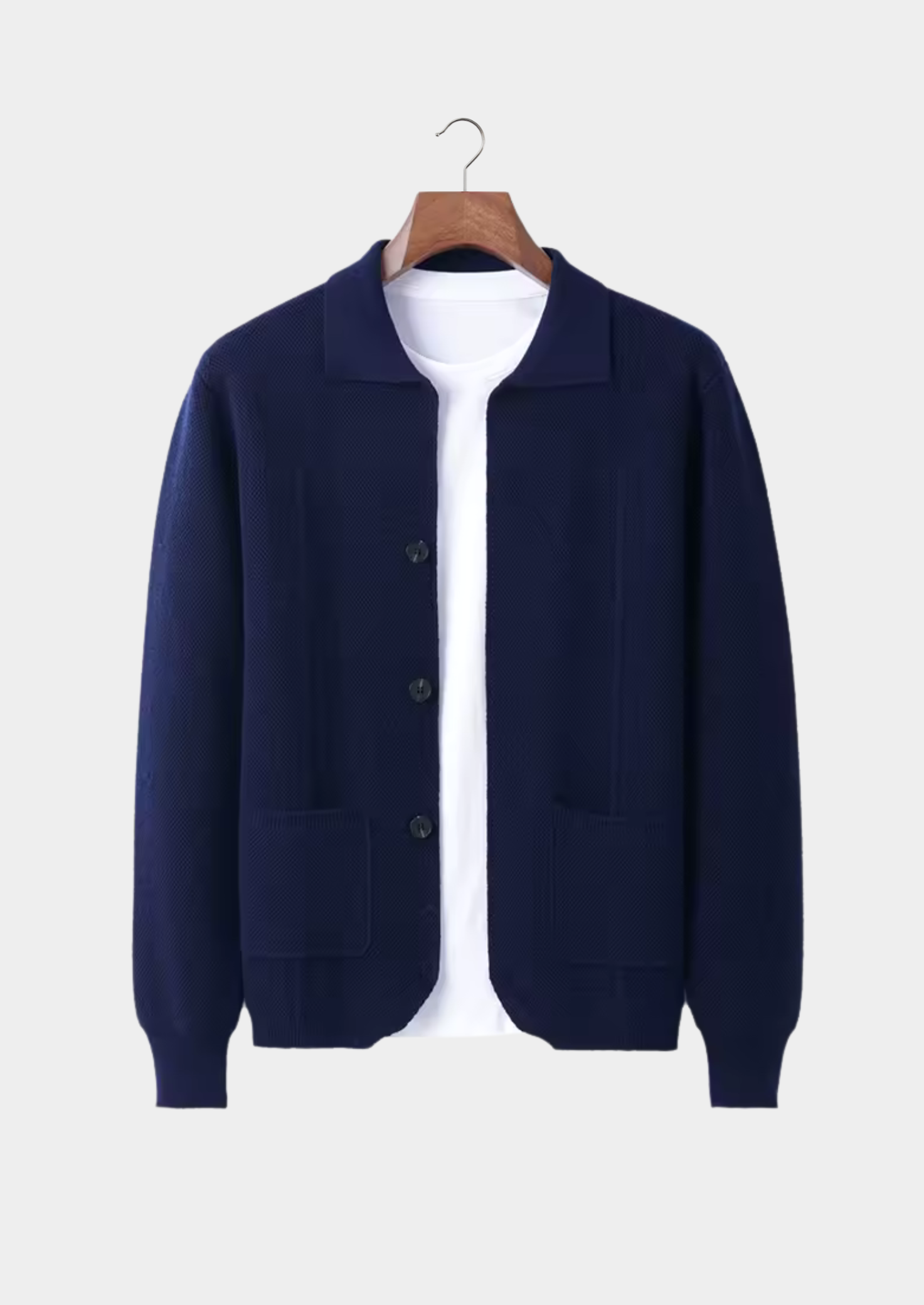 Men's Button-Up Overshirt Relaxed Fit Long Sleeve Classic Casual Everyday