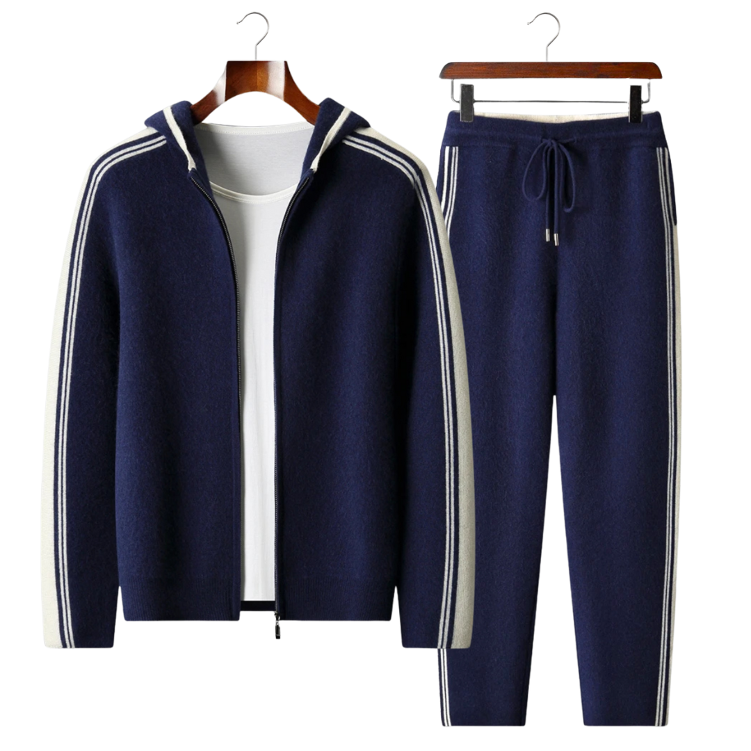 Men's Casual Tracksuit Relaxed Fit Long Sleeve Zip-Up Sporty Everyday