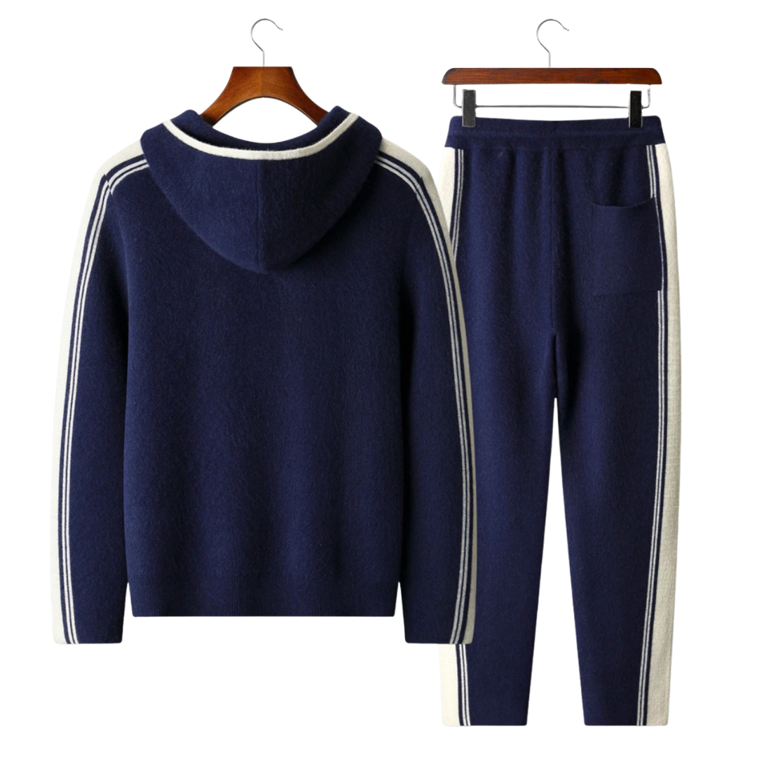 Men's Casual Tracksuit Relaxed Fit Long Sleeve Zip-Up Sporty Everyday