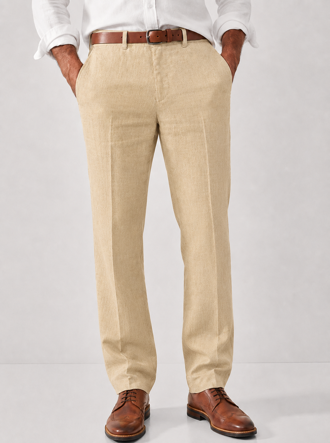 Men's Smart-Casual Trousers Slim Fit Versatile Everyday Office Wear