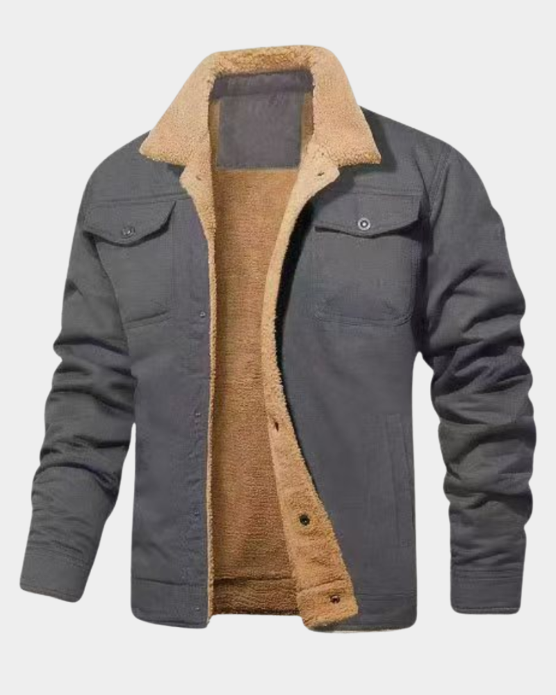 Men's Outdoor Jacket Full-Zip Adjustable Hood Versatile Travel