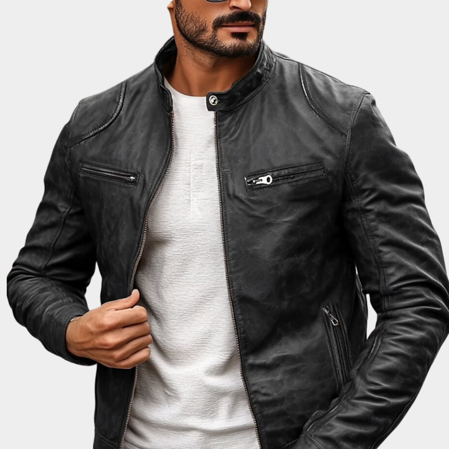 Men's Elegant Adventure Jacket Full-Zip Hooded Relaxed Fit Outdoor Travel