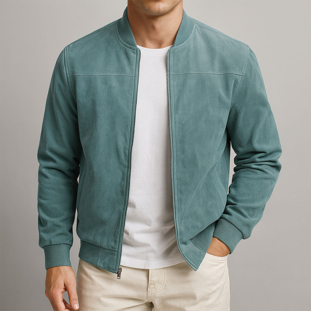 Men's Modern Minimalist Zip Jacket | Sleek