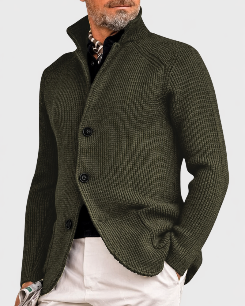 Men's Casual Overcoat Relaxed Fit Long Sleeve Lapel Closure Everyday Style