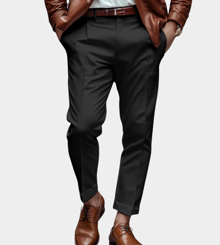 Men's Modern Slim Trousers Tailored Fit Stylish Casual Everyday Wear