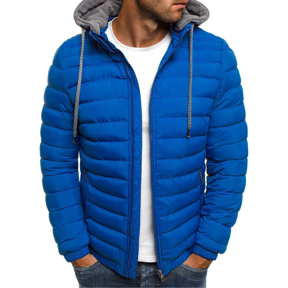 Men's Insulated Down Jacket Thermal Layering Outdoor Casual