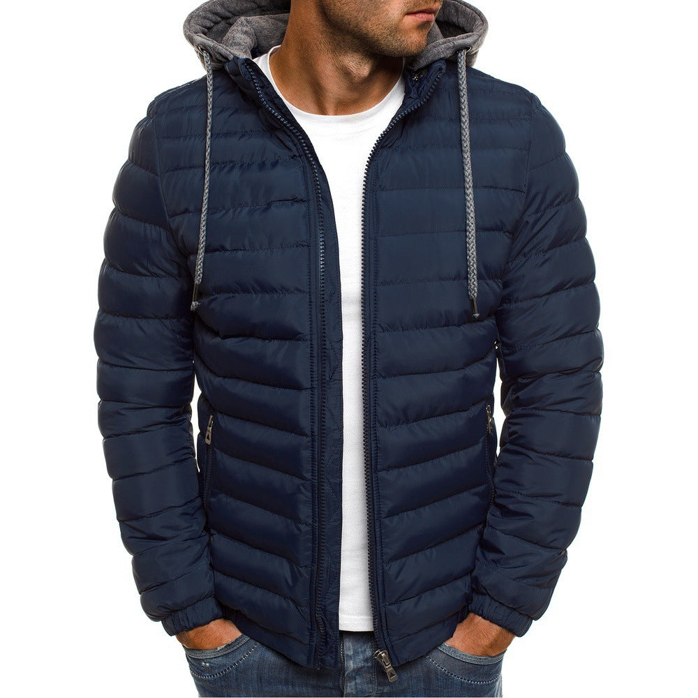 Men's Insulated Down Jacket Thermal Layering Outdoor Casual