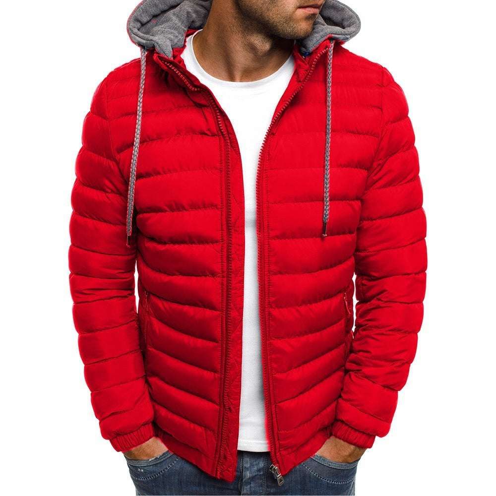 Men's Insulated Down Jacket Thermal Layering Outdoor Casual