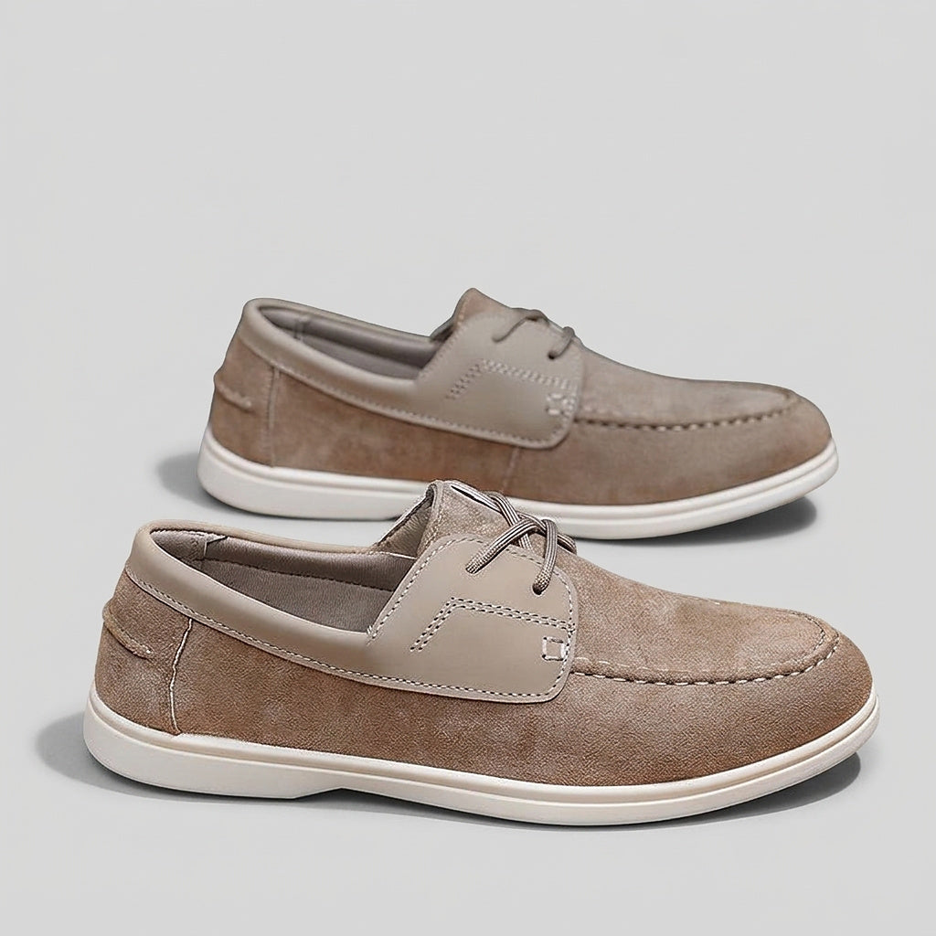 Men’s Casual Loafers with Lace-Up Detail