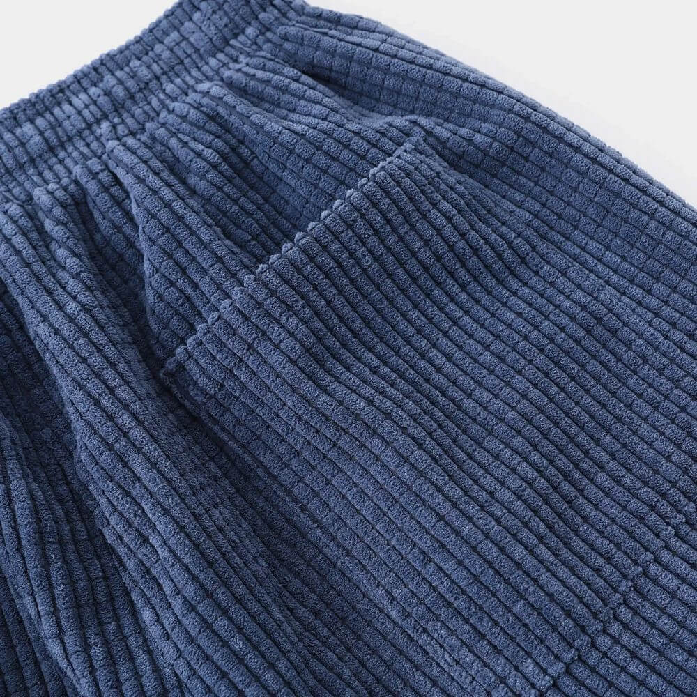 Men's Casual Ribbed Trousers Relaxed Fit Everyday Stylish Versatile