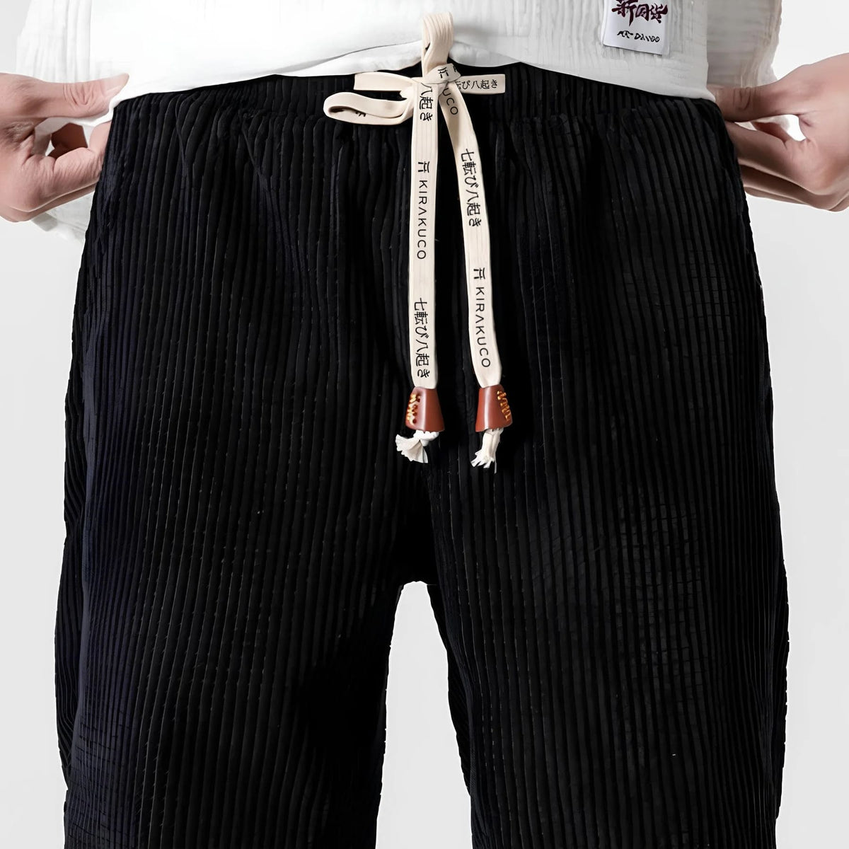 Men's Casual Ribbed Trousers Relaxed Fit Everyday Stylish Versatile