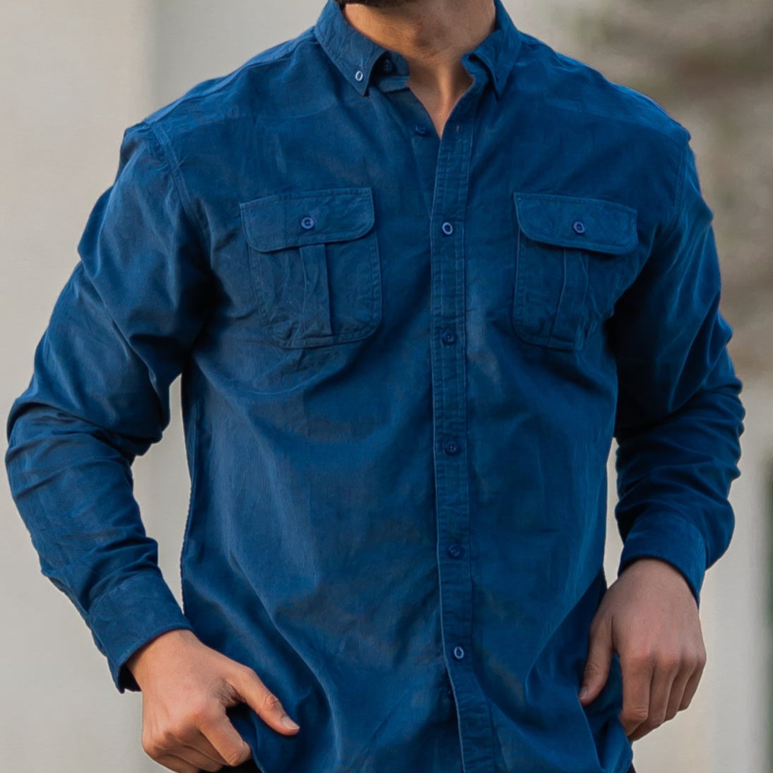 Men's Casual Button-Up Shirt Short-Sleeve Collared Relaxed Fit Everyday