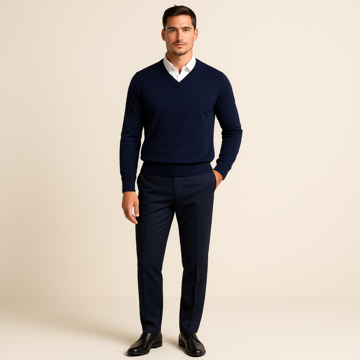 Men's Classic Cashmere Jumper | Elegant