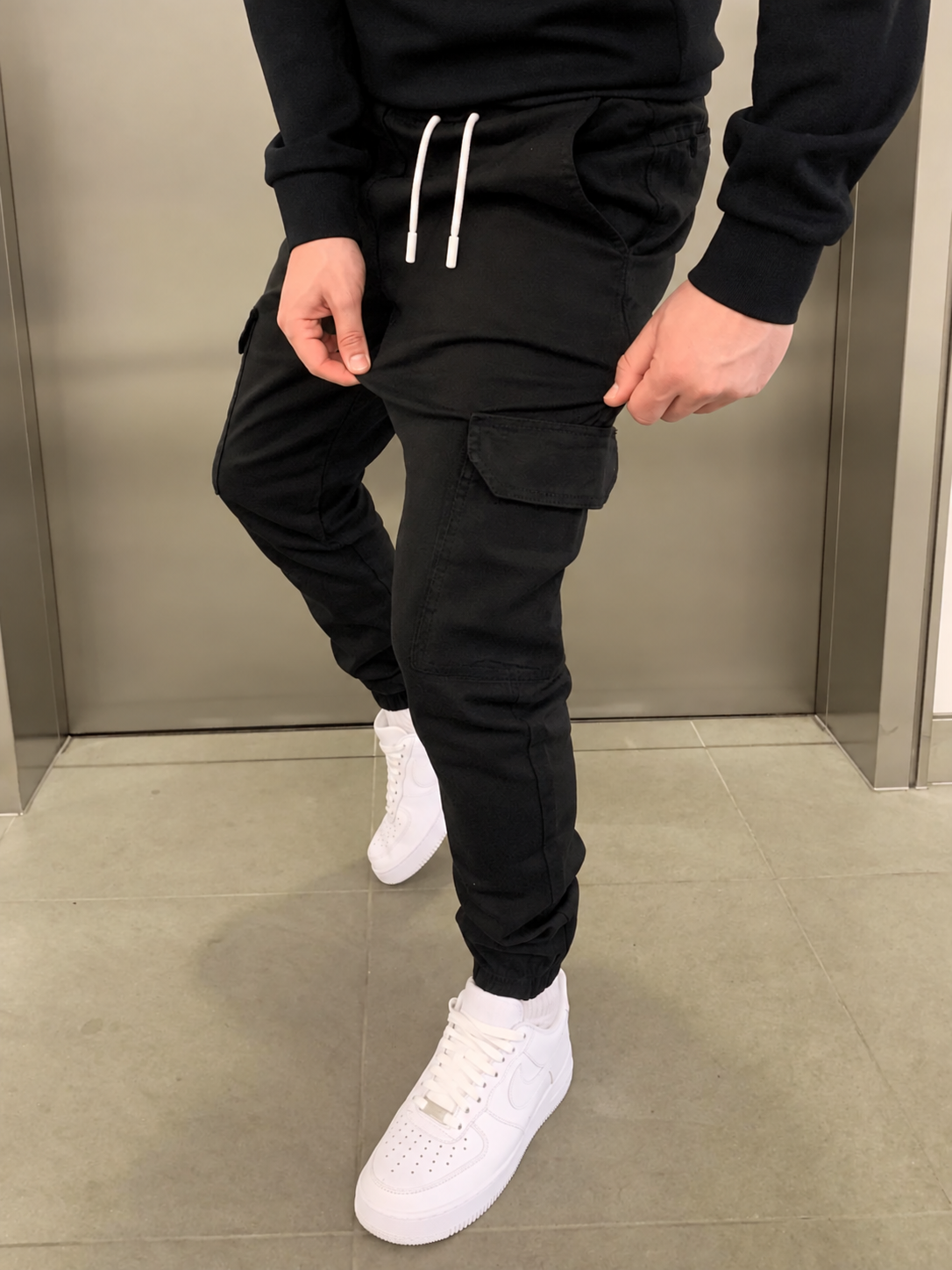 Men's Cargo Trousers Relaxed Fit Multi-Pocket Utility Style Everyday Wear