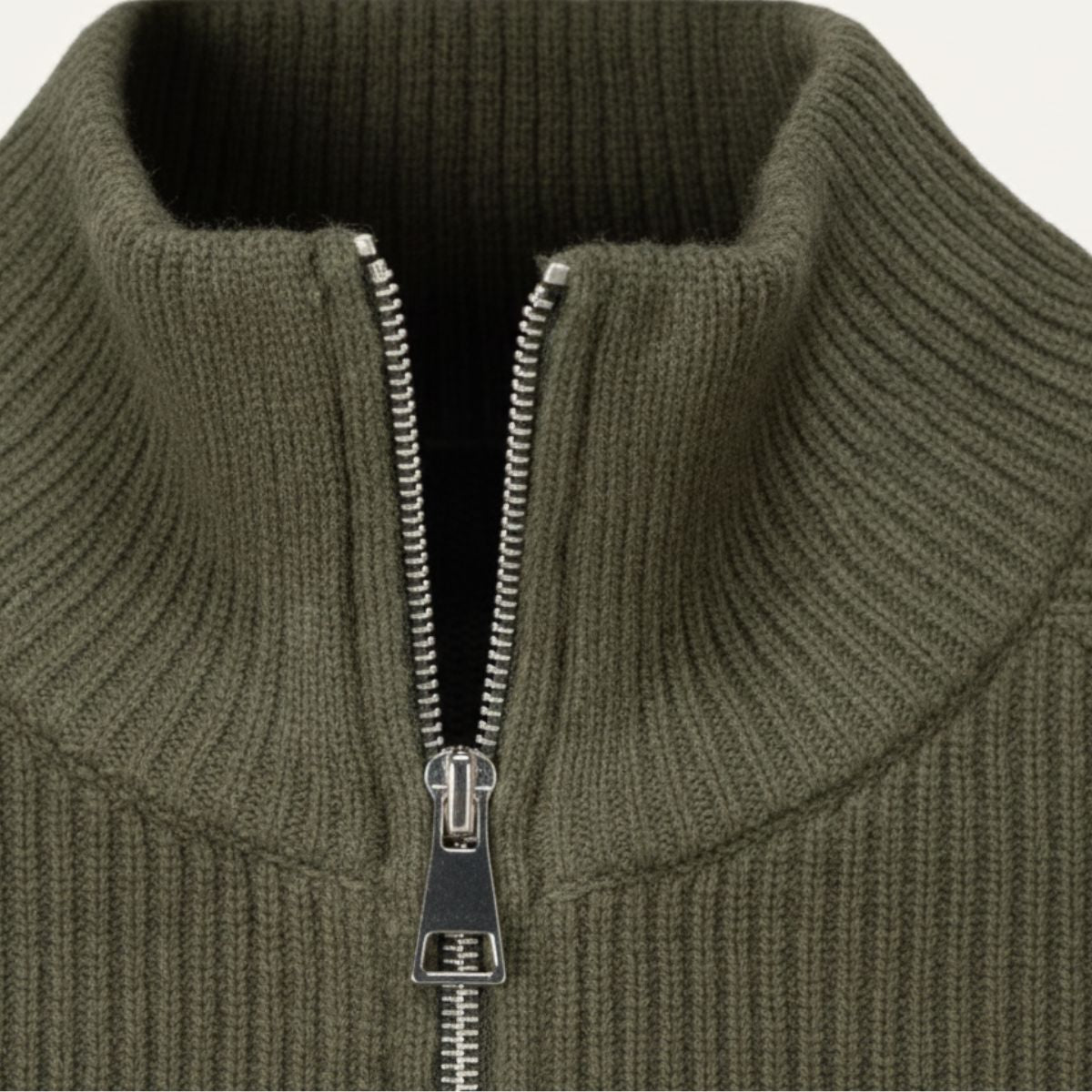 Men's Stylish Merino Wool Cardigan | Zip-Up