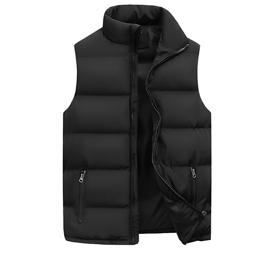 Men's Quilted Vest Casual Layered Design Insulated Warmth Outdoor Everyday