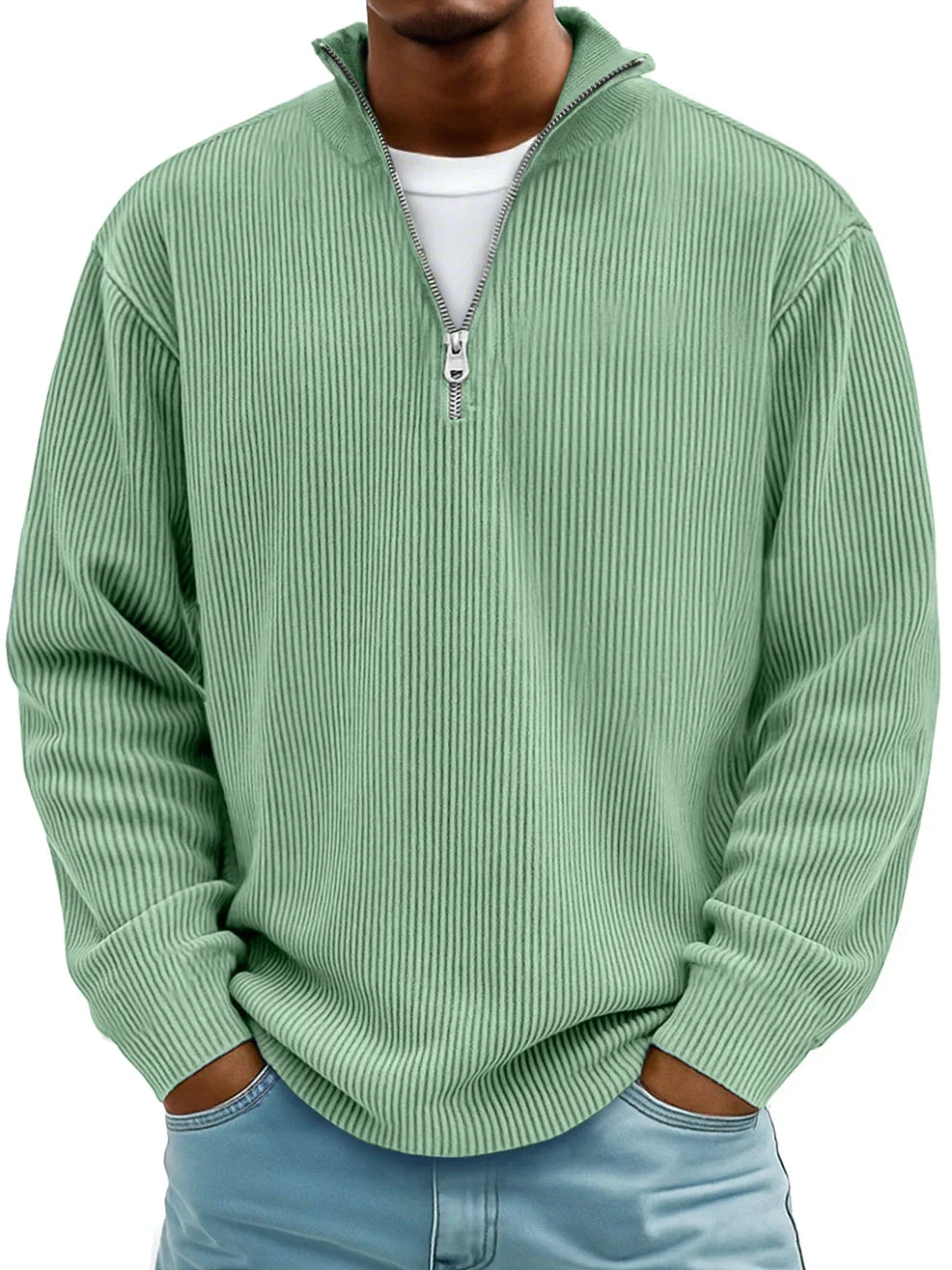 Men's Sweater Knitted Crew Neck Pullover Chic Casual Smart-Casual Layering Everyday Warm Soft Versatile Emrys