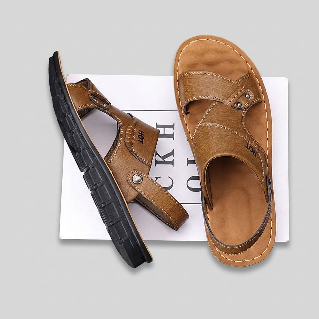 Men’s Casual Sandals with Adjustable Heel Strap