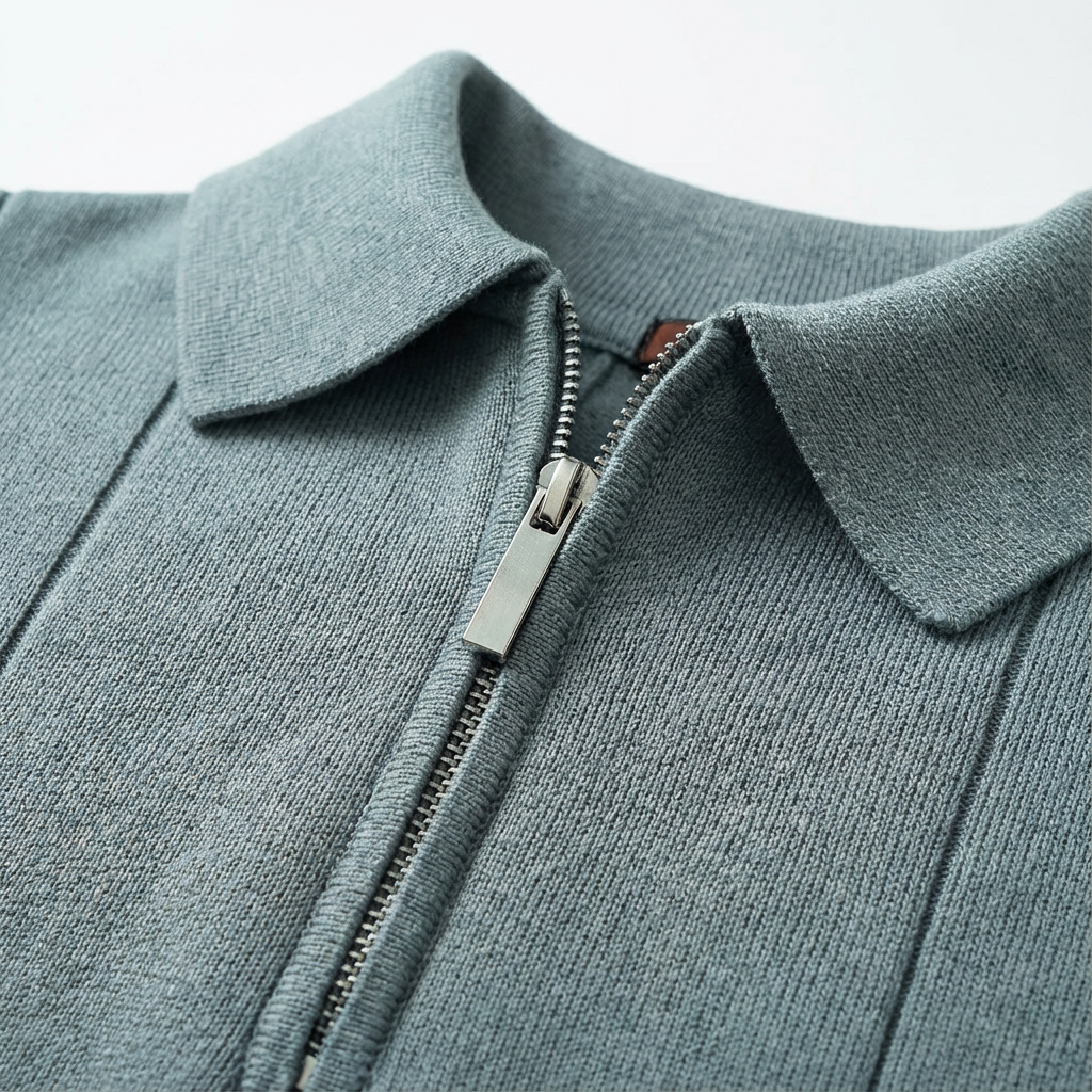 Men's Stylish Quarter-Zip Polo | Casual