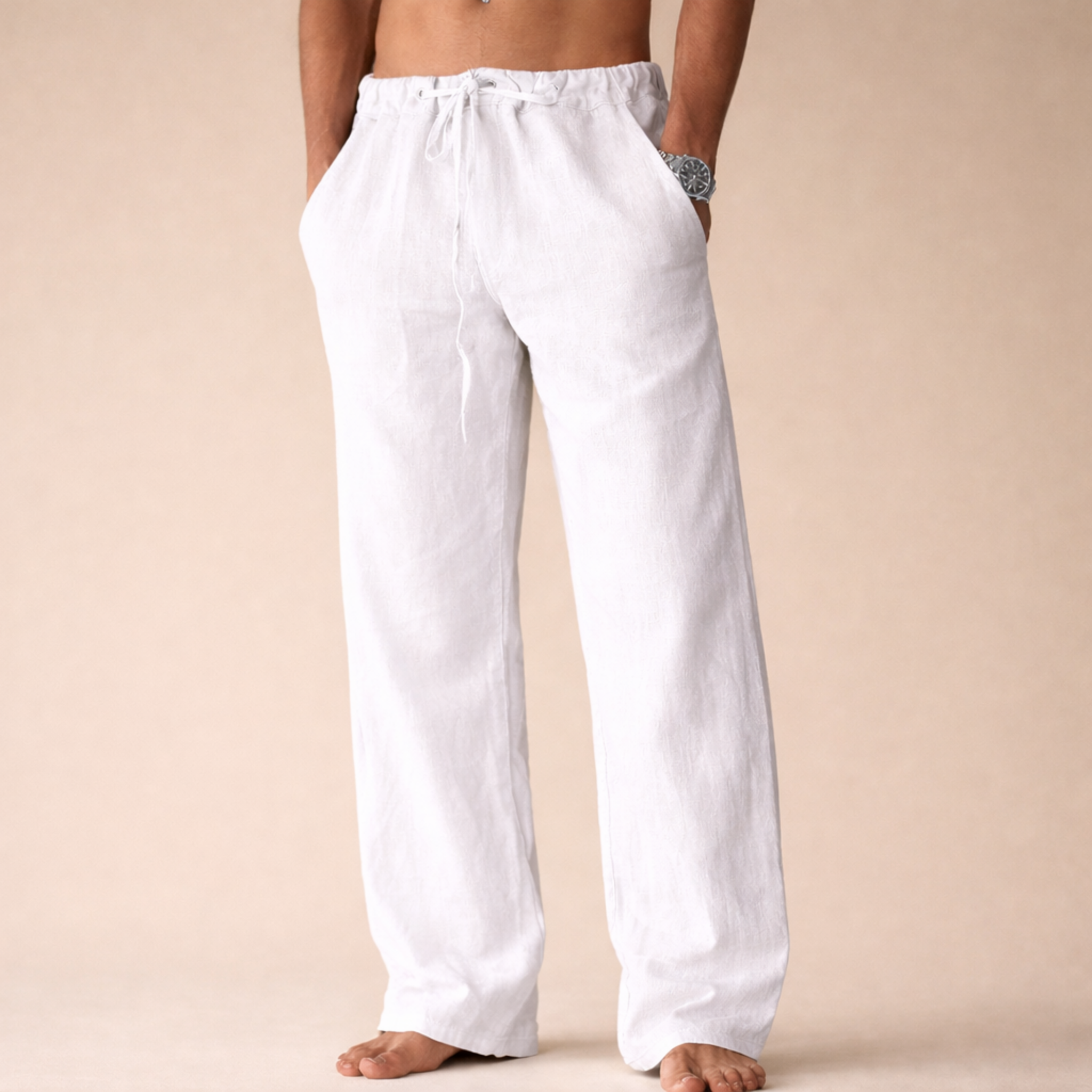 Men's Casual Linen Trousers | Relaxed