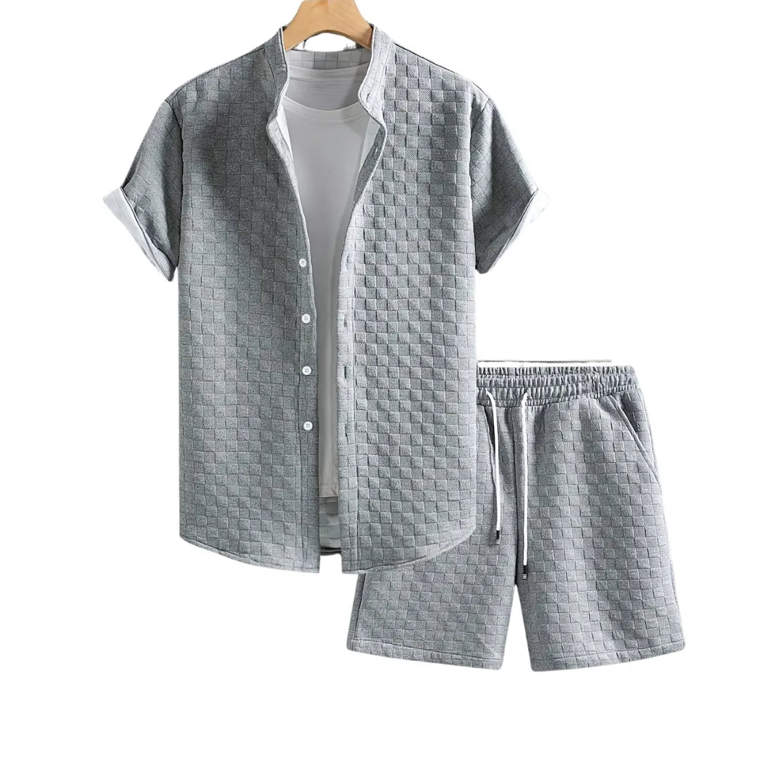 Men's Summer Set Two-Piece Matching Shirt & Shorts Casual Everyday Holiday Beach Relaxed Outfit Co-Ord
