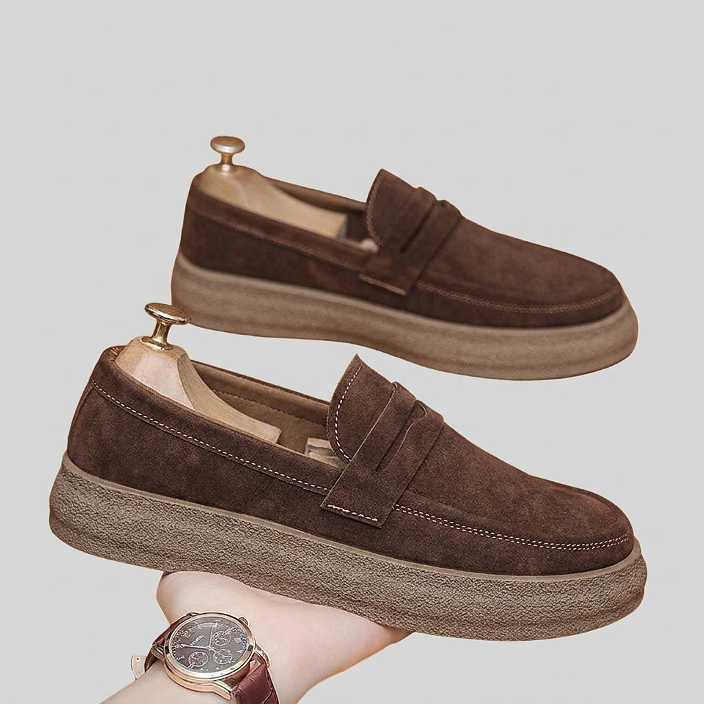 Men’s Slip-On Loafers with Platform Sole