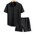Men's Summer Set Two-Piece Matching Shirt & Shorts Casual Everyday Holiday Beach Relaxed Outfit Co-Ord