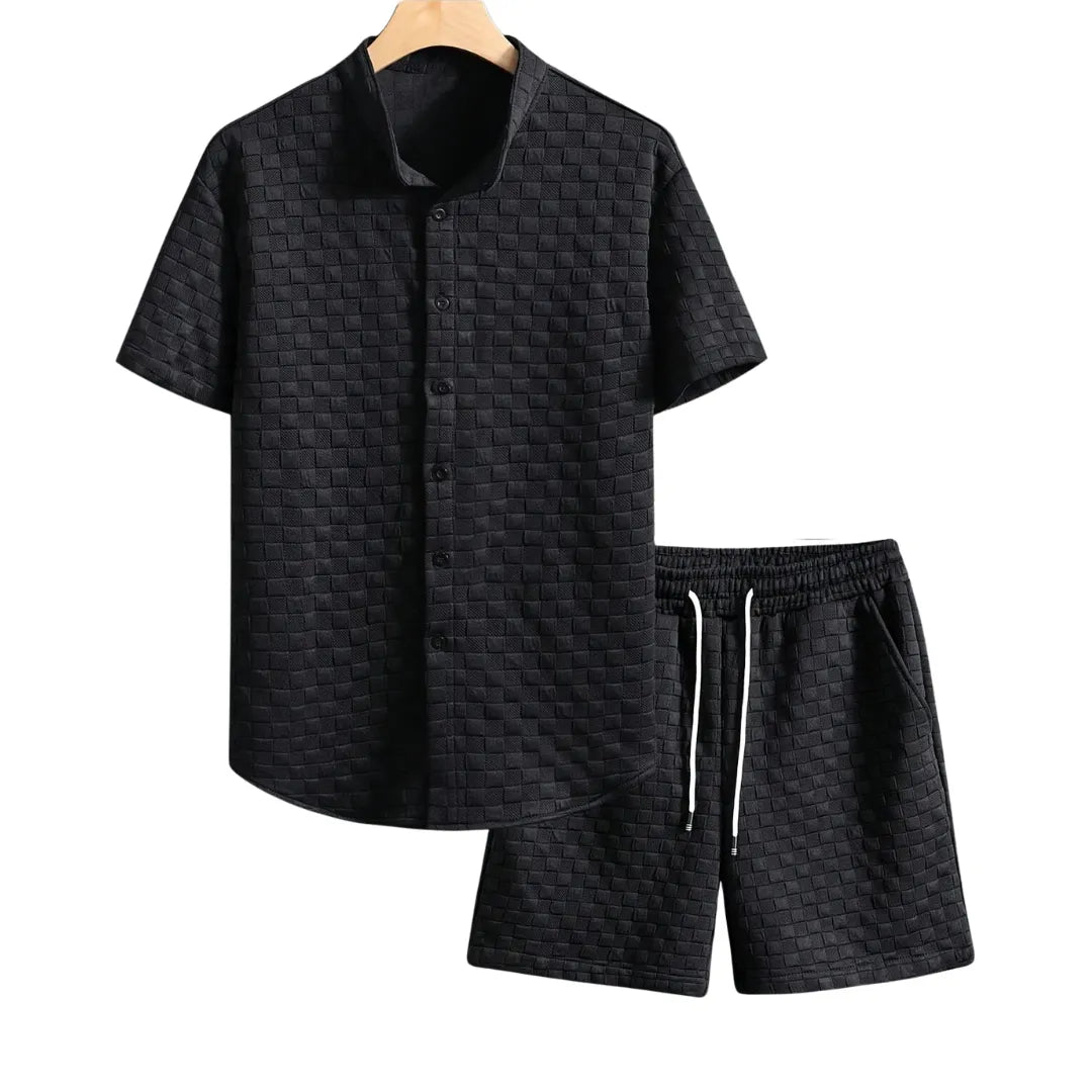 Men's Summer Set Two-Piece Matching Shirt & Shorts Casual Everyday Holiday Beach Relaxed Outfit Co-Ord