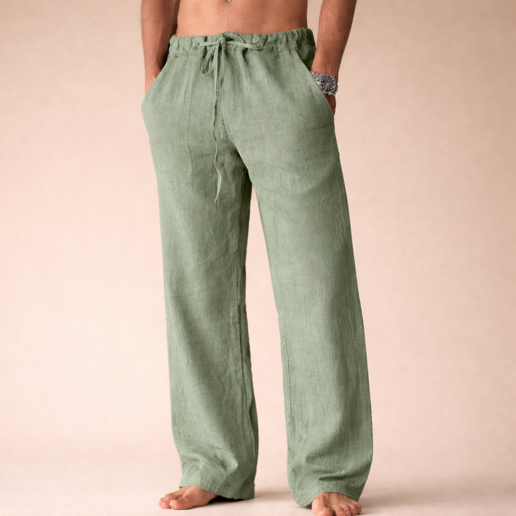 Men's Casual Linen Trousers | Relaxed